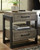 Brennagan Gray Two Drawer Night Stand
