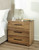 Dakmore Brown 6 Pc. Dresser, Mirror, Queen Upholstered Bed, 2 Nightstands