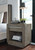 Anibecca Weathered Gray One Drawer Night Stand