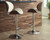 Bellatier Bone Tall Upholstered Swivel Barstool
