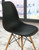 Jaspeni Black / Natural Dining Room Side Chair (Set of 4)