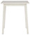 Stuven White 5 Pc. Square Counter Table, 4 Stools