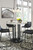 Centiar Black / Gray Round Dining Room Counter Table