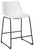 Centiar White Upholstered Barstool (Set of 2)