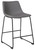 Centiar Gray Upholstered Barstool (Set of 2)