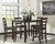 Coviar Brown Dining Room Counter Table Set (Set of 5)
