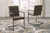 Strumford Gray / Black Dining Upholstered Arm Chair (Set of 2)