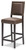 Benmara Brown / Dark Brown Tall Upholstered Barstool (Set of 2)