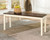 Whitesburg Brown / Cottage White Large Dining Room Bench