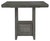 Hallanden Gray Rectangular Dining Room Counter Ext Table