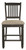 Tyler Black / Grayish Brown Upholstered Barstool (Set of 2)