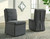 Krystanza Charcoal Dining Upholstered Side Chair (Set of 2)