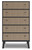 Charlang Black / Gray Five Drawer Chest Charlang Black / Gray Five Drawer Chest