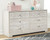 Paxberry Whitewash 5 Pc. Dresser, Full Panel Platform Bed, 2 Nightstands