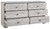 Paxberry Whitewash Six Drawer Dresser Vinyl-Wrapped Paxberry Whitewash Six Drawer Dresser Vinyl-Wrapped