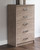 Flannia Gray Five Drawer Chest Flannia Gray Five Drawer Chest