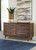Calverson Mocha Six Drawer Dresser Medium