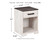 Shawburn Whitewash / Charcoal Gray One Drawer Night Stand
