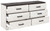 Shawburn White / Black / Gray Six Drawer Dresser Pewter-tone Pulls