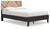 Piperton Brown / Black 3 Pc. Dresser, Full Panel Platform Bed