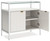 Deznee White Small Bookcase