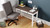 Dorrinson White / Black / Gray Home Office Desk 2-drawer