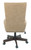 Baldridge Light Brown Upholstered Swivel Desk Chair