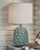 Moorbank Teal Ceramic Table Lamp