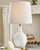 Arlomore White Glass Table Lamp Arlomore White Glass Table Lamp