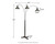 Sheriel Black Metal Arc Lamp