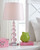 Letty Pink Crystal Table Lamp