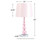 Letty Pink Crystal Table Lamp
