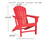 Sundown Treasure Red Adirondack Chair Sundown Treasure Red Adirondack Chair