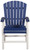 Toretto Blue / White Arm Chair (Set of 2)