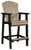 Fairen Trail Black / Driftwood Tall Barstool (Set of 2)