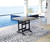 Fairen Trail Black / Driftwood Square Counter Table W/Umb Opt Fairen Trail Black / Driftwood Square Counter Table W/Umb Opt