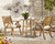 Vallerie Brown Chairs W/Cush/Table Set (Set of 3) Vallerie Brown Chairs W/Cush/Table Set (Set of 3)