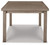 Beach Front Beige Rectangular Dining Room Ext Table