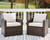 East Dark Brown Lounge Chair W/Cushion (Set of 2)