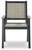 Mount Valley Black / Driftwood Arm Chair (Set of 2) Mount Valley Black / Driftwood Arm Chair (Set of 2)