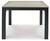 Mount Valley Black / Driftwood Rectangular Dining Table W/Umb Opt Mount Valley Black / Driftwood Rectangular Dining Table W/Umb Opt