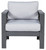 Amora Charcoal Gray Lounge Chair W/Cushion (Set of 2) Amora Charcoal Gray Lounge Chair W/Cushion (Set of 2)