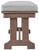 Emmeline Brown Bench With Cushion Emmeline Brown Bench With Cushion