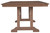 Emmeline Brown Rectangular Dining Table W/Umb Opt