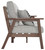 Emmeline Brown / Beige Sofa With Cushion Emmeline Brown / Beige Sofa With Cushion