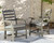 Visola Gray Arm Chair With Cushion (Set of 2) Visola Gray Arm Chair With Cushion (Set of 2)