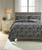 Jabesh Black Queen Quilt Set