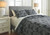 Jabesh Black Queen Quilt Set