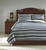 Merlin Gray / Cream Full Coverlet Set