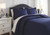 Raleda Navy Queen Coverlet Set